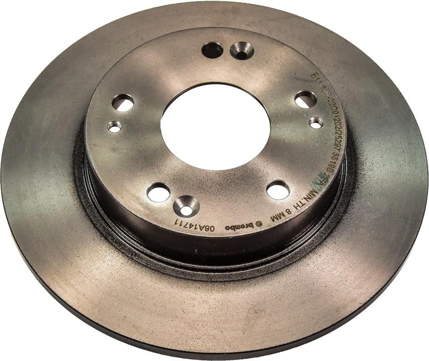 Brembo 08.A147.11 Rear brake disc, non-ventilated 08A14711