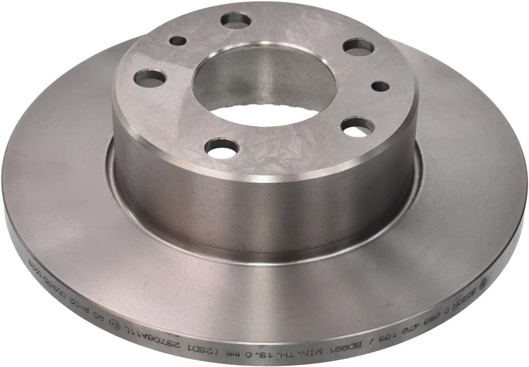 Bosch 0 986 479 163 Rear brake disc, non-ventilated 0986479163