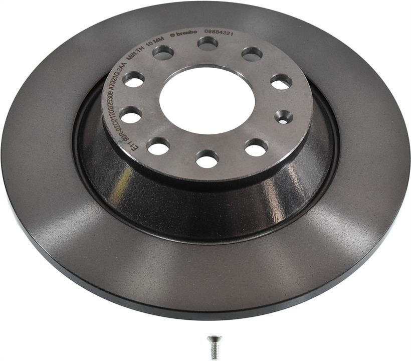 Brembo 08.8843.21 Rear brake disc, non-ventilated 08884321