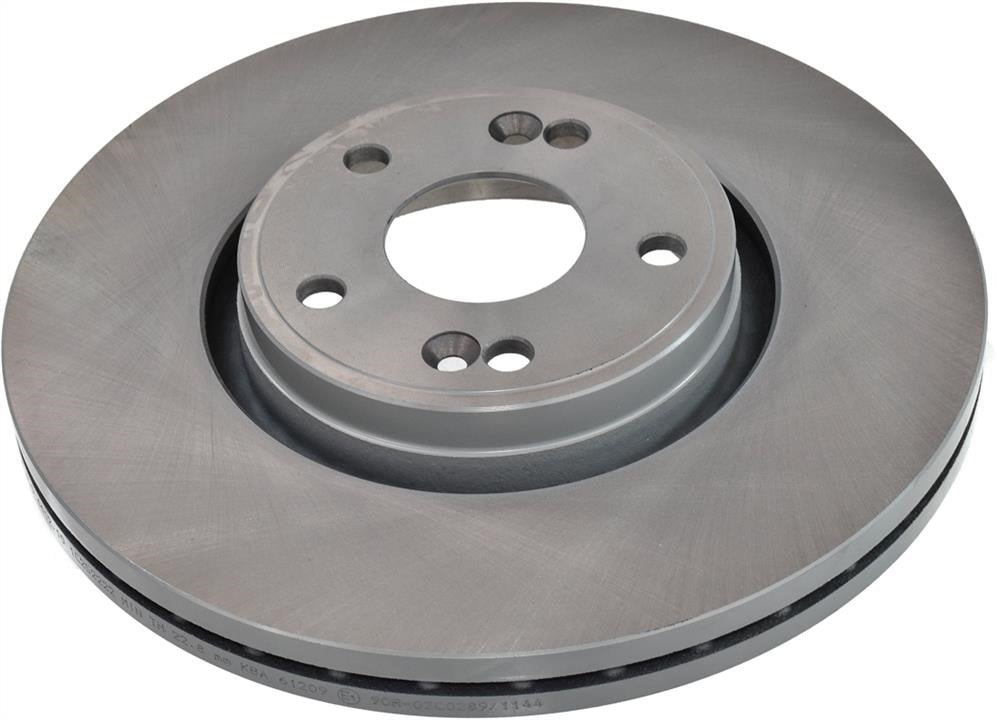 Remsa 6612.10 Front brake disc ventilated 661210
