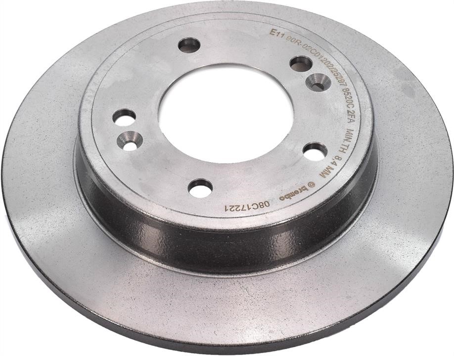 Brembo 08.C172.21 Rear brake disc, non-ventilated 08C17221