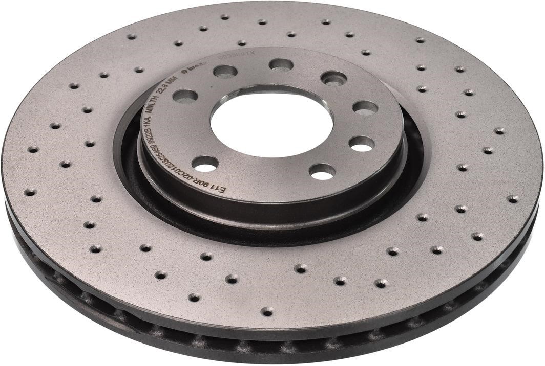 Brembo 09.9369.1X Ventilated brake disc with perforation 0993691X