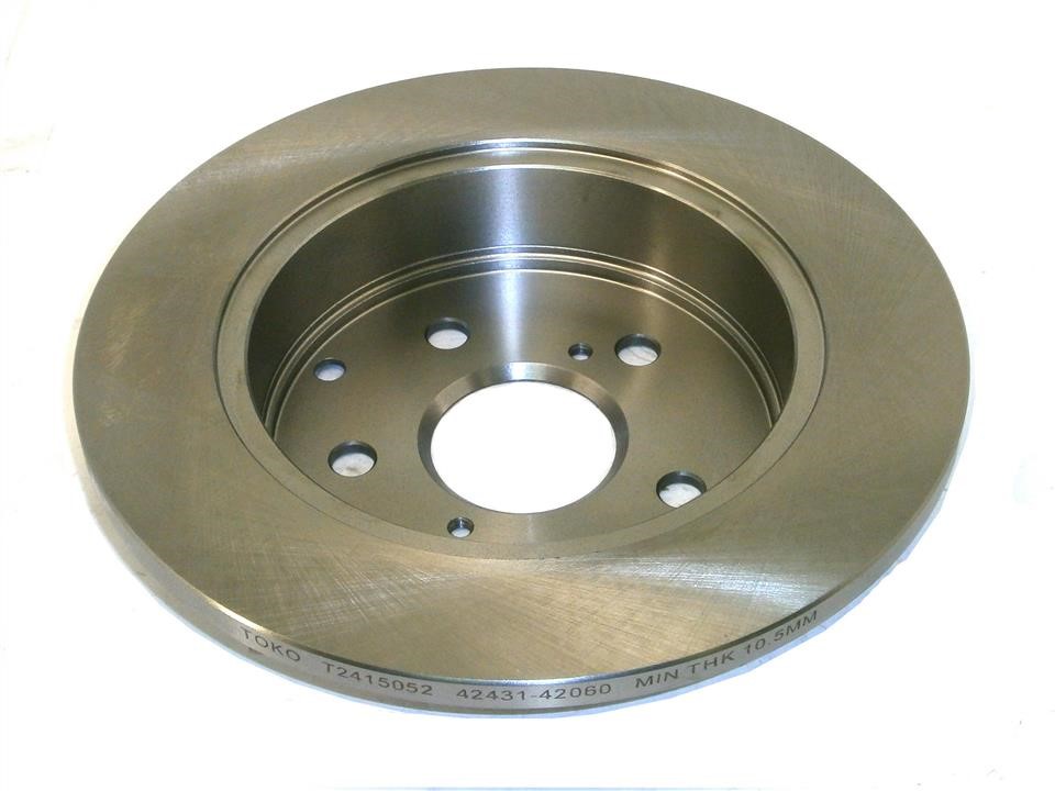 Toko T2415052 Rear brake disc, non-ventilated T2415052