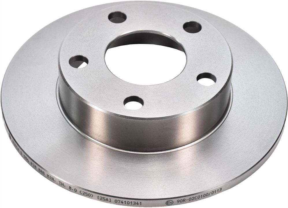 Bosch 0 986 478 888 Rear brake disc, non-ventilated 0986478888