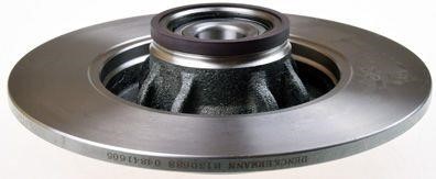 Denckermann B130688 Rear brake disc, non-ventilated B130688