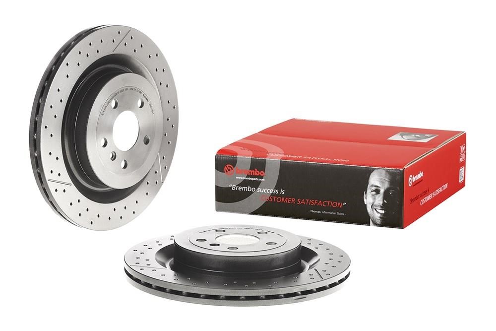 Ventilated brake disc with slotting and perforation Brembo 09.B710.11
