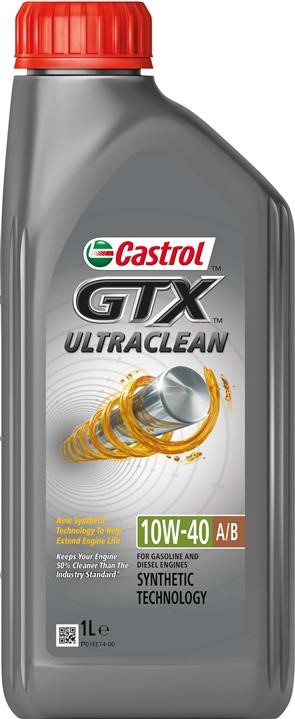 Castrol 15F120 Engine oil Castrol GTX Ultraclean A/B 10W-40, 1L 15F120