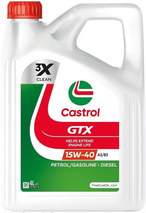 Castrol 15809F Engine oil Castrol GTX 15W-40, 4L 15809F