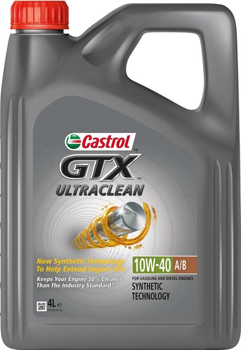 Castrol 15A4E0 Engine oil Castrol GTX Ultraclean A/B 10W-40, 4L 15A4E0