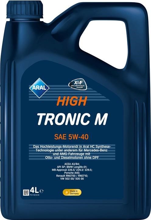 Aral 154FE8 Engine oil Aral HighTronic M 5W-40, 4L 154FE8
