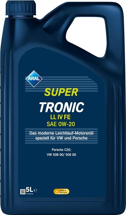 Aral 15BA62 Engine oil Aral SuperTronic LL IV FE 0W-20, 5L 15BA62