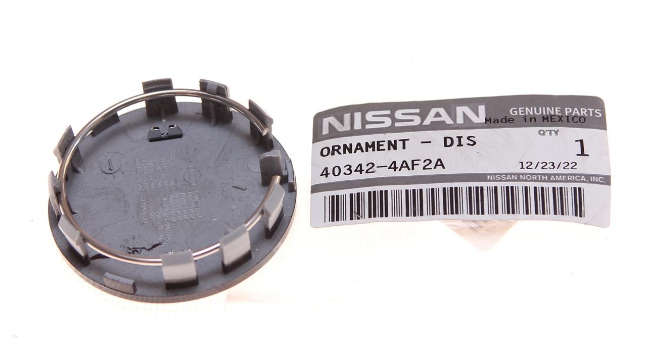 Alloy wheel center cap Nissan 40342-4AF2A