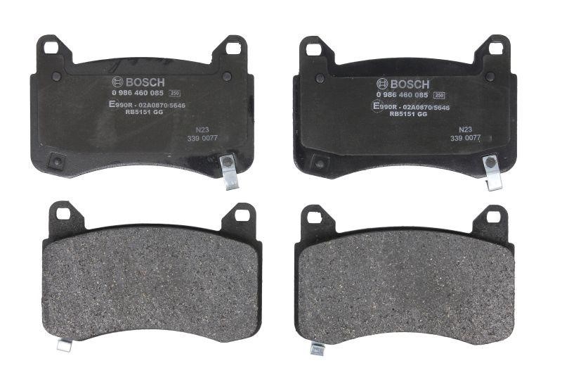 Brakes Tesla Model Y: 0986460085 Bosch Front disc brake pads, set