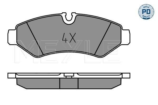 0252074720PD Meyle Brake pad set