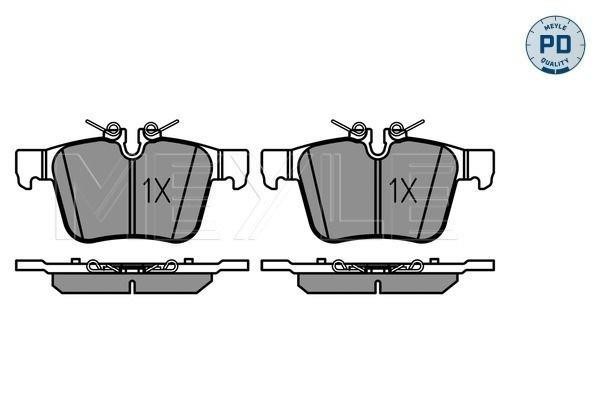 Meyle 025 221 4116/PD Brake Pad Set, disc brake 0252214116PD