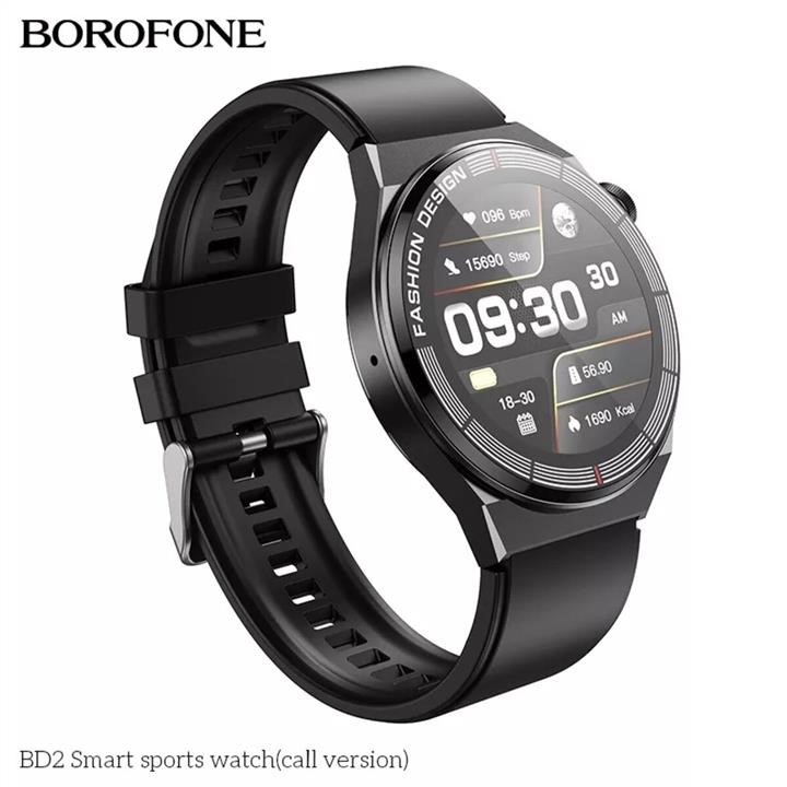 Borofone BD2BB Borofone BD2 Smart sports watch(call version) Black BD2BB