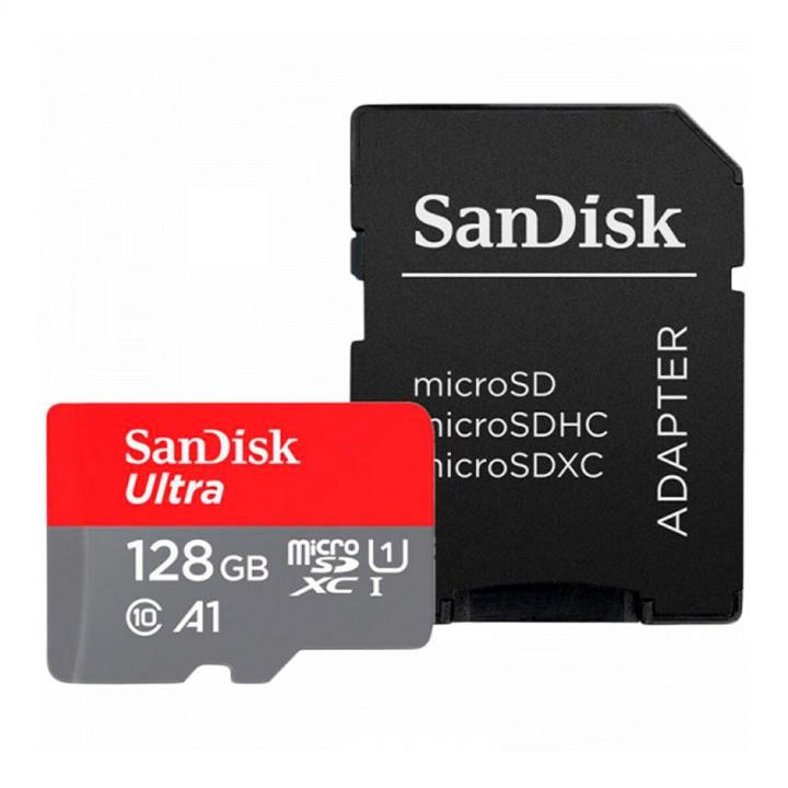 Sandisk SDSQUAB-128G-GN6MA MicroSDXC (UHS-1) SanDisk Ultra 128Gb class 10 A1 (140Mb/s) (adapter SD) SDSQUAB128GGN6MA