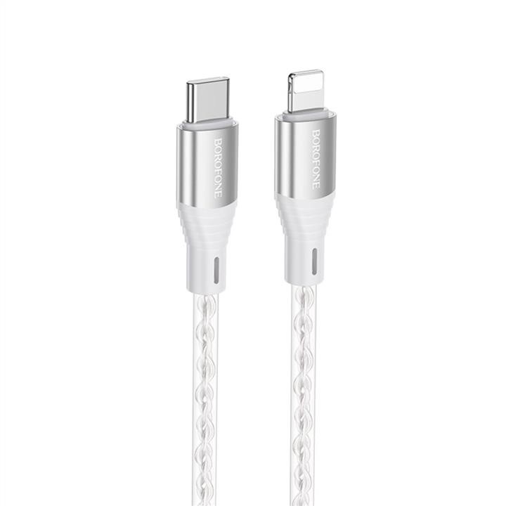 Borofone BX96CLG Borofone BX96 Ice crystal PD silicone charging data cable iP Gray BX96CLG