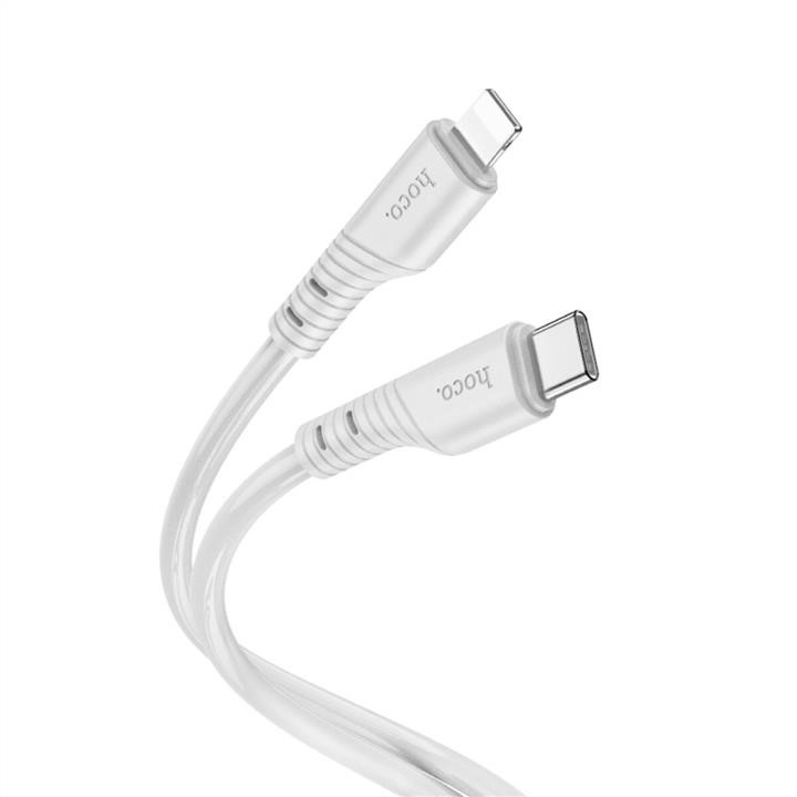 Hoco 6931474799777 Cable HOCO X97 Crystal color PD silicone charging data cable iP light gray 6931474799777