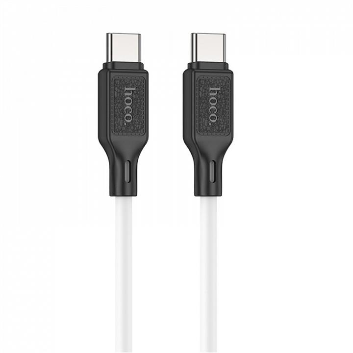 Hoco 6931474788474 Cable HOCO X90 Cool 60W silicone charging data cable for Type-C to Type-C White 6931474788474