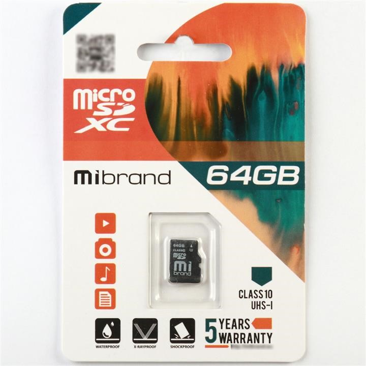 Mibrand MICDXU1/64GB microSDXC card (UHS-1) Mibrand 64Gb class 10 MICDXU164GB