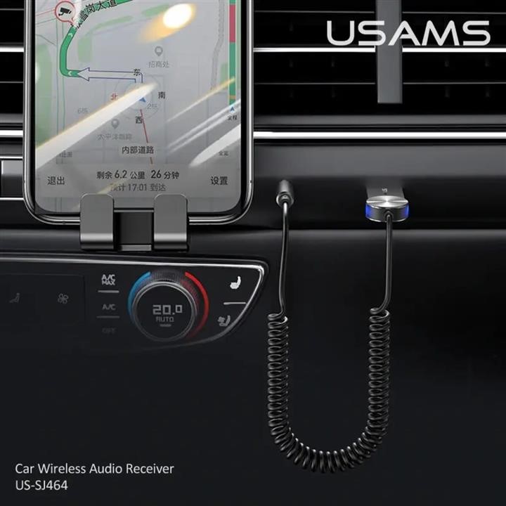 Bluetooth receiver Usams US-SJ464 Car Wireless Audio Receiver Tarnish Usams SJ464JSQ01