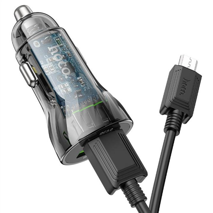 Car charger HOCO Z47 Transparent Discovery Edition QC3.0 18W (Micro) Hoco 6931474782236