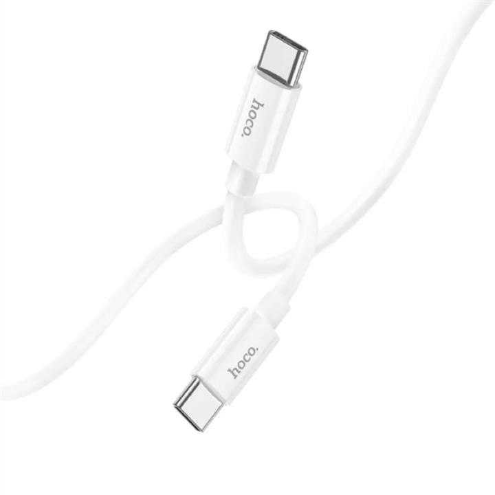 Hoco Cable HOCO X87 Magic silicone 60W PD Charging data cable for Type-C to Type-C White – price