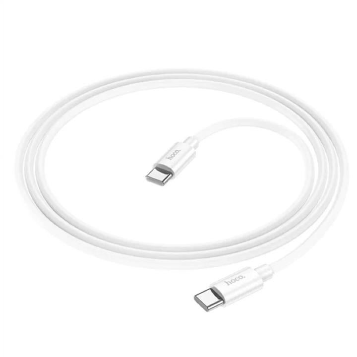 Cable HOCO X87 Magic silicone 60W PD Charging data cable for Type-C to Type-C White Hoco 6931474783264