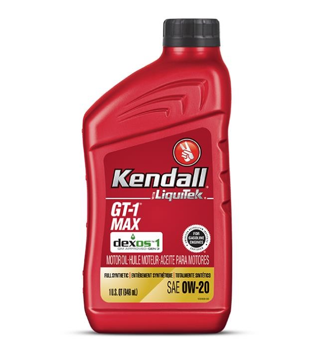 Kendall 1086394 Engine oil Kendall GT-1 MAX Premium Full-Synthetic 0W-20, 0,946L 1086394