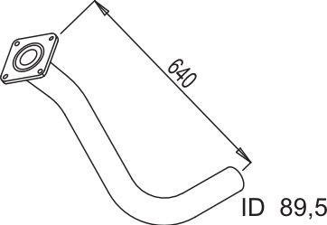 Volvo 6797835 Exhaust pipe 6797835