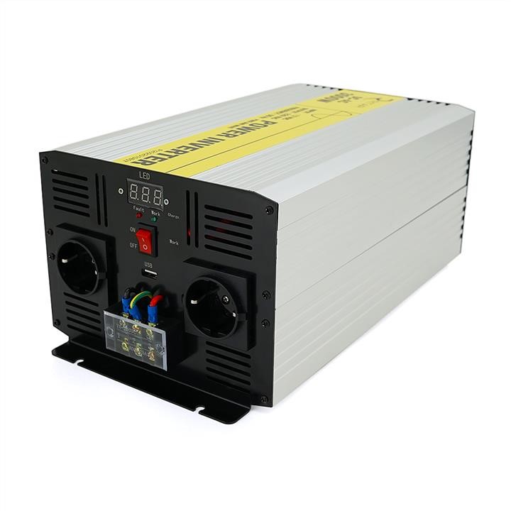 Ritar 28835 Voltage inverter RITAR RSC-3000, 12V/220V, 3000W 2xShuko, 1xUSB, terminal wires, terminal blocks, BOX, Q2 28835