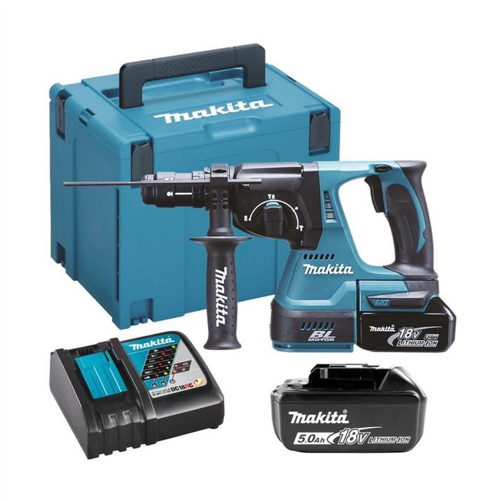 Makita 34035 Cordless hammer drill Makita DHR243RTJ, charger + 2 batteries, Box 34035