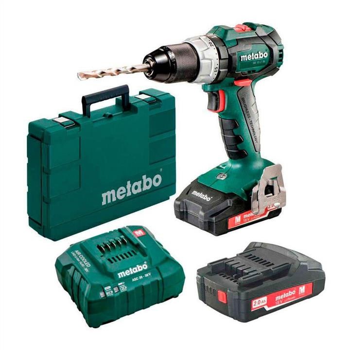 Metabo 34047 Cordless screwdriver Metabo BS18LTBLQ, charger + 2 batteries, Box 34047