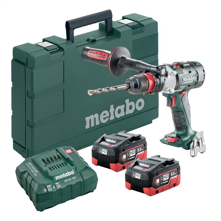 Metabo 34048 Cordless screwdriver Metabo BS18LTXBL Q1, charger + 2 batteries, Box 34048