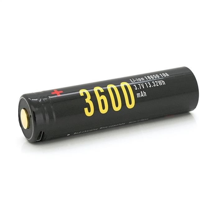 Soshine 34596 Battery 18650 Li-Ion Soshine 18650USB-3.7-3600, microUSB, 3600mAh, 4.5A, 4.2/3.6/2.75V, Black 34596