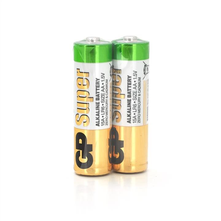 GP Batteries 04618 Battery GP Super 15A-S2, alkaline AA, 2 pcs in vacuum packaging 04618