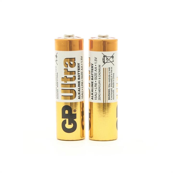 GP Batteries 04617 Battery GP Ultra 15AUEBC-2S2 alkaline AA, 2 pcs in vacuum packaging 04617