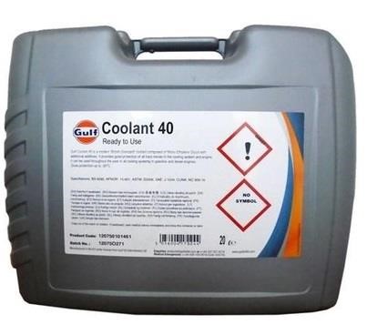 Gulf COOLANT 40  20L Antifreeze Gulf Coolant 40, blue, ready to use, 20 l COOLANT4020L