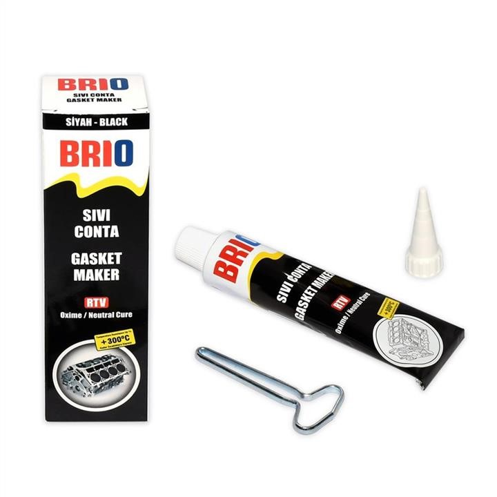 Brio 0103-SS85S Silicone sealant 85 g, +300°C, black 0103SS85S