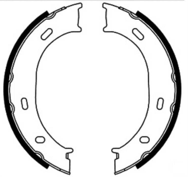 K187 Kampol Parking brake pads kit
