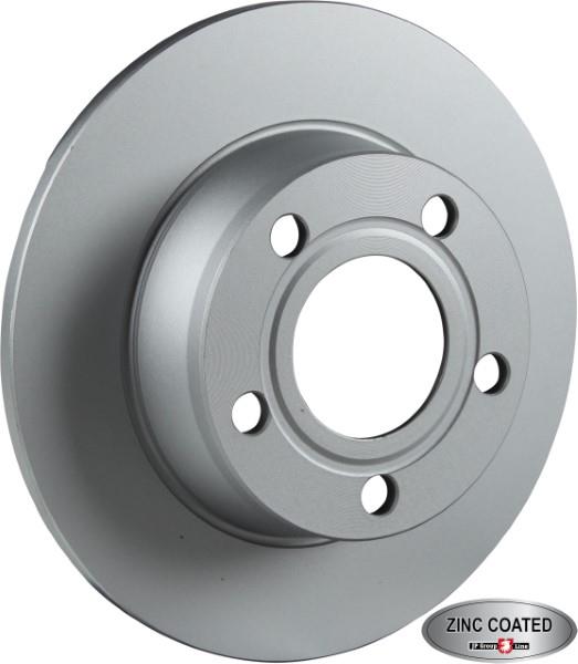 Rear brake disc, non-ventilated Jp Group 1163207100