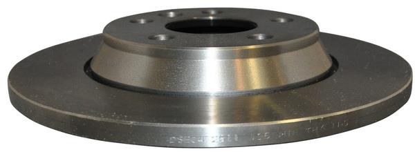 Jp Group 1163202409 Rear brake disc, non-ventilated 1163202409
