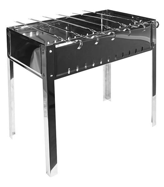 Silumin 4820149873565 Portable brazier for 6 skewers 4820149873565