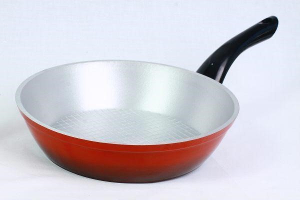 Silumin Frying pan with plastic handle (230 mm), with lid – price
