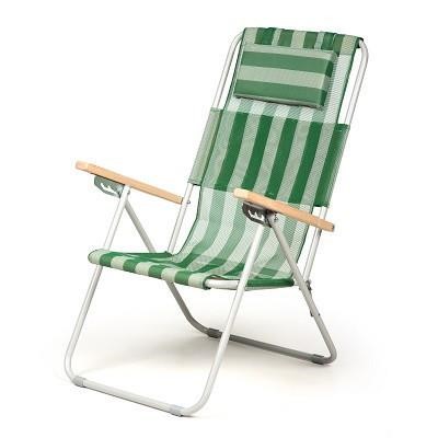 Time Eco 4820195551066 Beach chair Ash, green 4820195551066