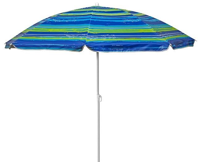 Time Eco 4820211100896STRIPE Beach umbrella with tilt TE-018, 1,8 m striped 4820211100896STRIPE
