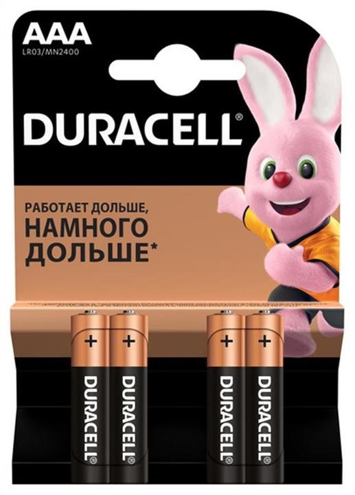 Duracell 81545421 Battery Duracell Basic AAA/LR03 BL, 4pcs. 81545421
