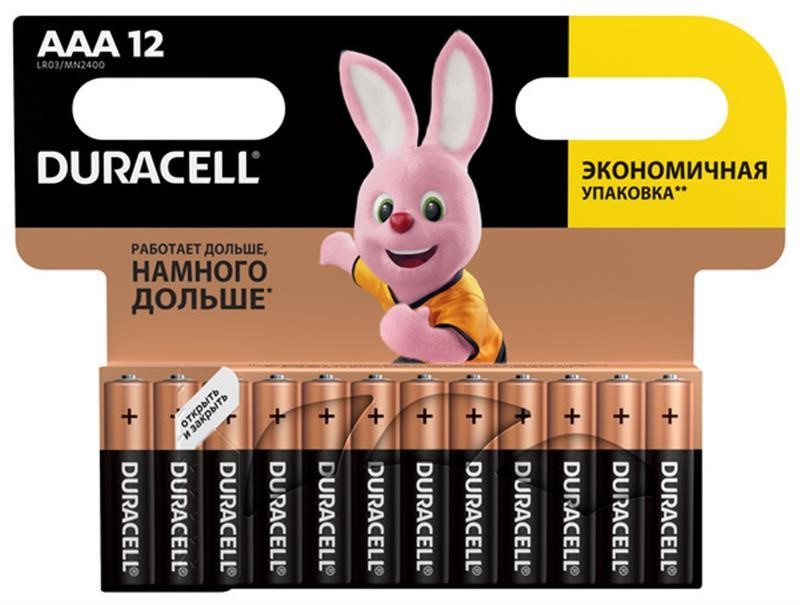 Duracell 81545432 Battery Duracell Basic AAA/LR03 BL, 12pcs. 81545432