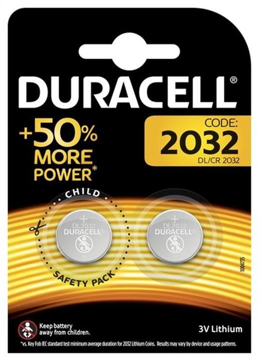 Duracell 5004349 Battery Duracell DL 2032 BL, 2pcs. 5004349